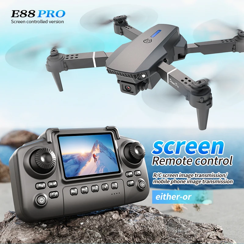 Drone Camera Hd - Professionele E88 PRO Drone met scherm