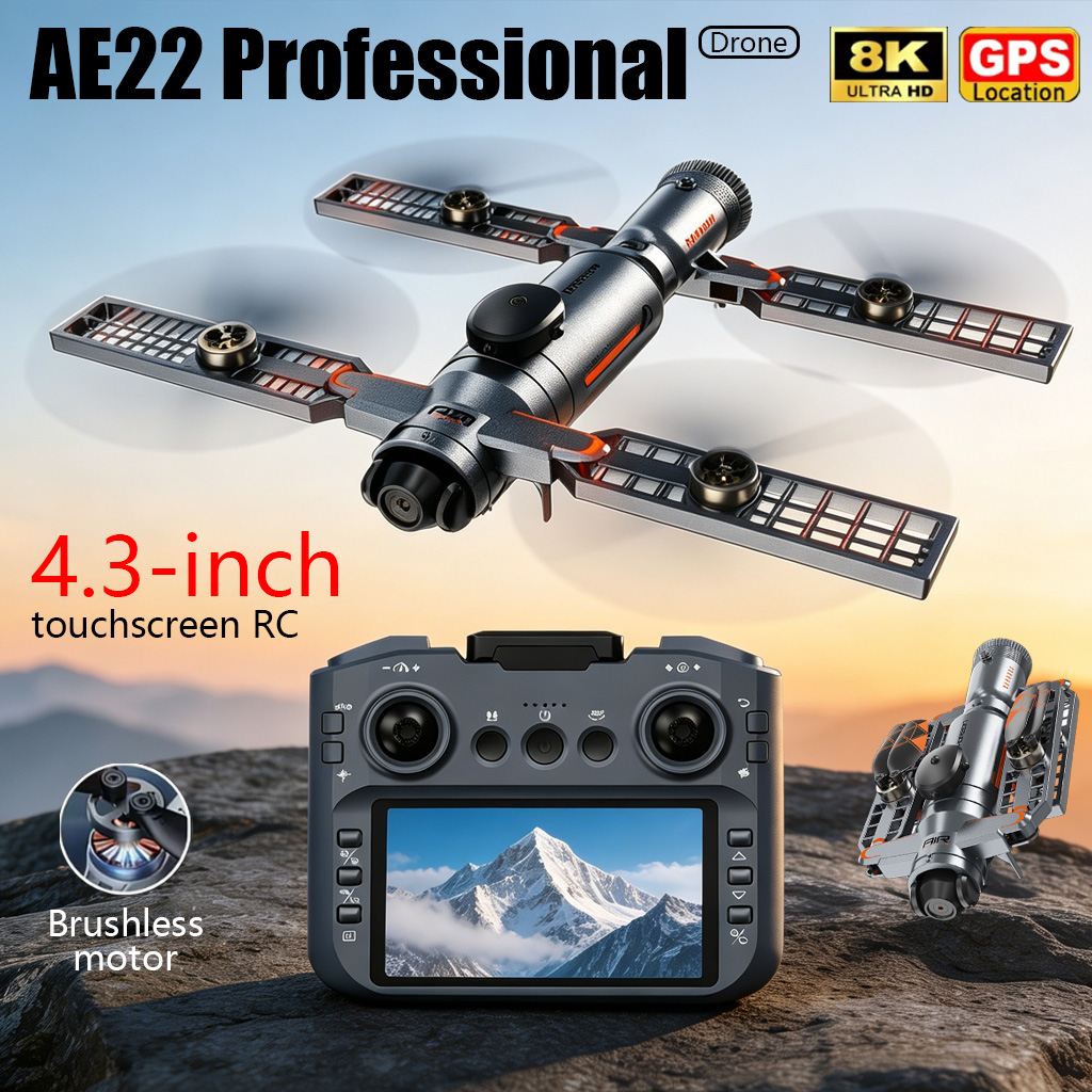 Drone Camera Waterproof - Geüpgradede AE22 PRO MAX Opvouwbare Drone