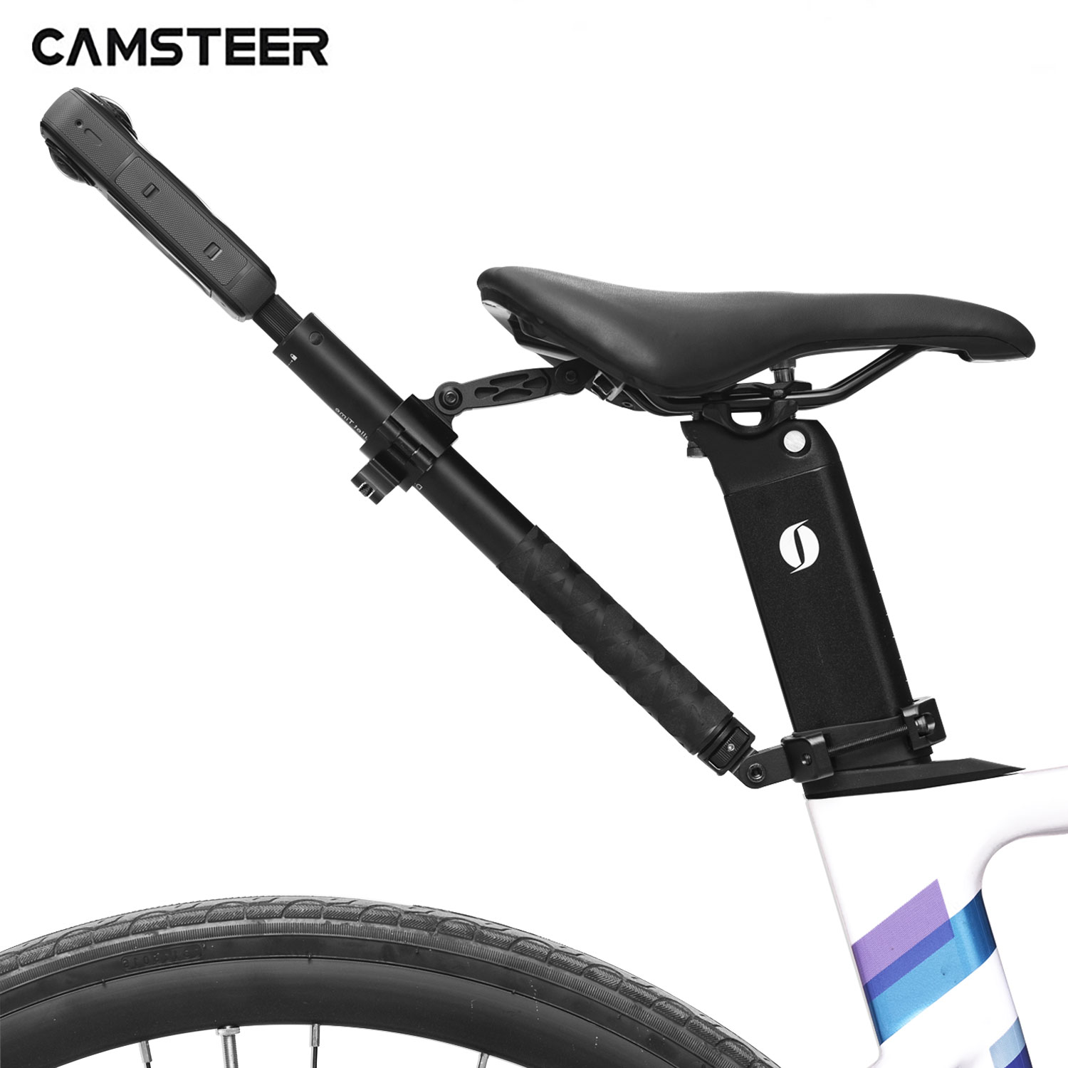 Camsteer Premium Fietszadelmon - Drone Camera Action recensie en prijs